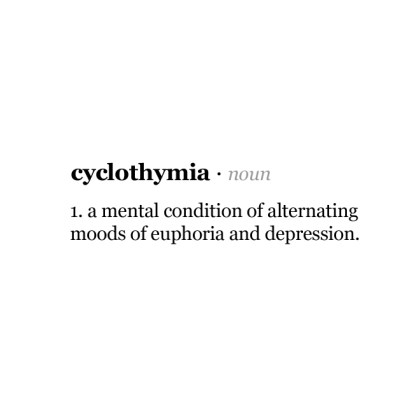 cyclothymia